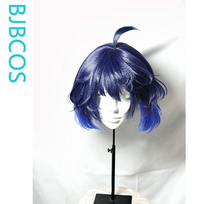 Anime Cosplay Blue Hair - [Stilisierte Perücke] Seele Vollerei Cosplay-Perücke, Spiel