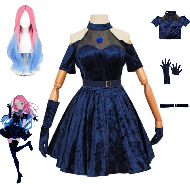Anime Cosplay Blue Hair - 2026 Mizi Cosplay Kostüm Anime Alien