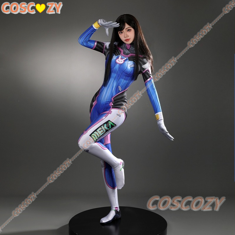 Damen Dva Cosplay Komplett-Out – Anime Cosplay Jumpsuit Bewertung und Preis