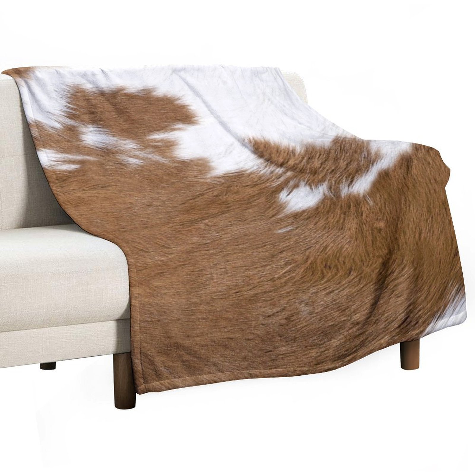 Kuhfell-Decke in Braun & Weiß, – Anime Cosplay Idea Bewertung und Preis