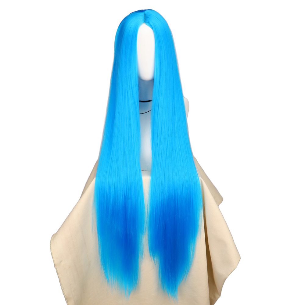 QQXCAIW Cosplay 100 cm Lange B – Anime Cosplay Blue Hair Bewertung und Preis