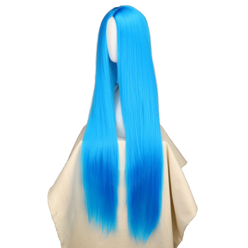QQXCAIW Cosplay 100 cm Lange B – Anime Cosplay Blue Hair Bewertung und Preis
