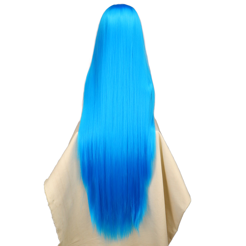 QQXCAIW Cosplay 100 cm Lange B – Anime Cosplay Blue Hair Bewertung und Preis